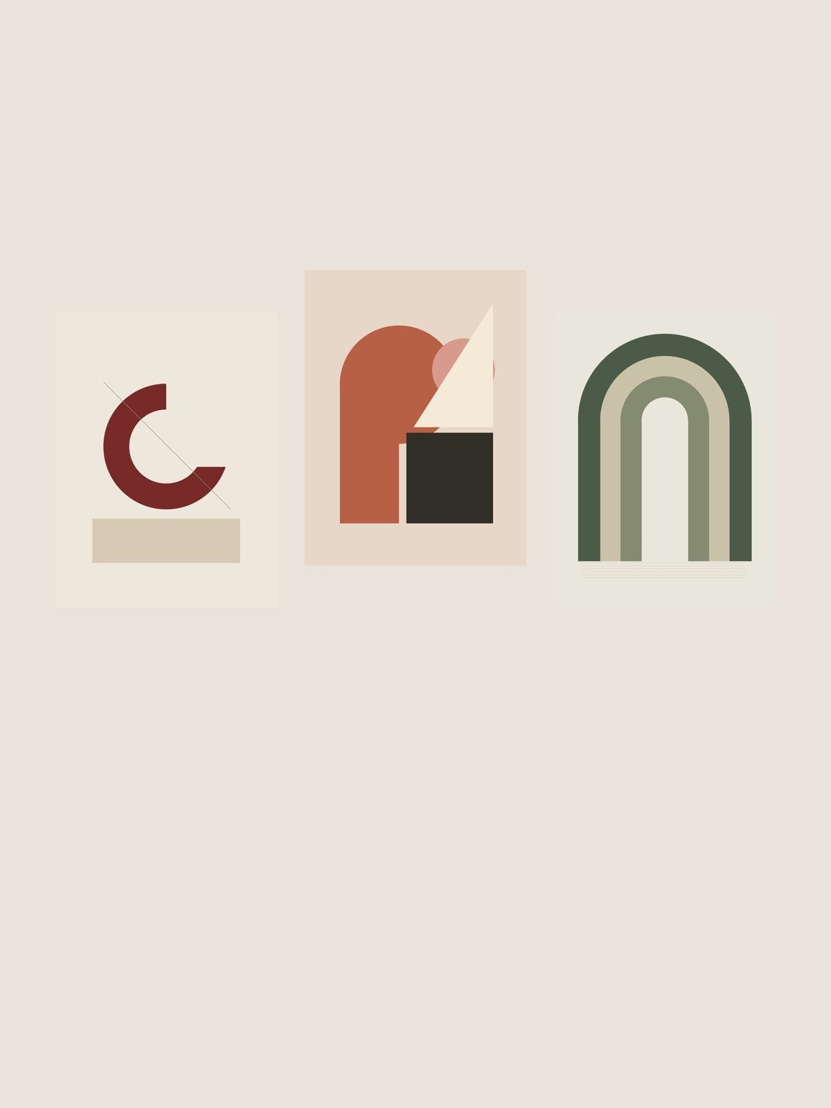 Earth & Form — Trio — digital artwork